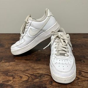 White Nike Air Force 1s